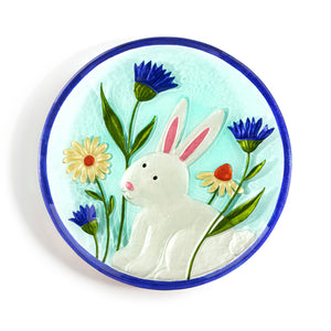 Bunny & Daisies Round Plate