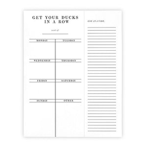 Weekly List Pad 4 Styles Available