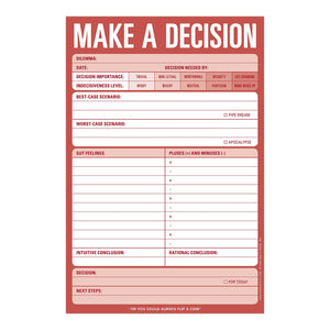 Make a Decision Pad (Red)