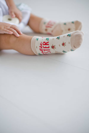 Cookie Baker & Tester Christmas Parent & Baby Sock Set