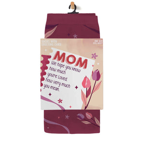 Greeting Card Socks - MOM