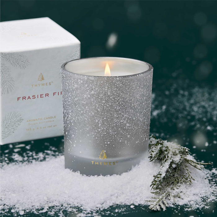 Thymes Frasier Fir Medium  Flocked Candle