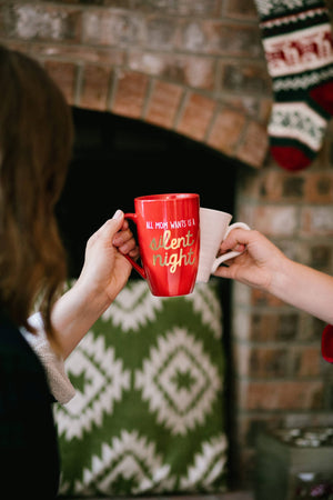 Silent Night Festive Holiday Mug