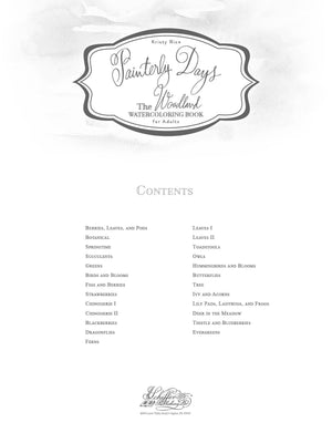 Painterly Days: The Woodland Watercoloring Book for Adults