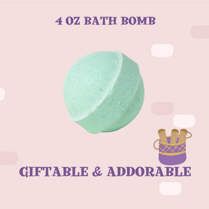 Gift-Ready Peppermint Bath Bomb - Great gift for all ages