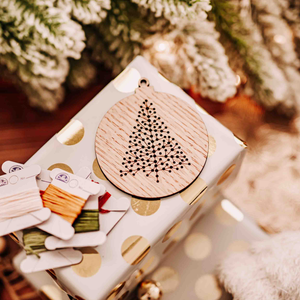 Christmas Tree Ornament Embroidery DIY Kit