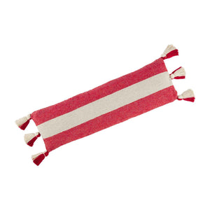 Red and White Long Pillow (Pickup Only)
