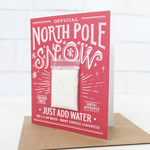 Snow Card - Mail a Snowball (Red) - Holiday