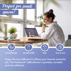 FlashScent® USB Diffuser - Mixed Essential Oil - 12Ct PDQ