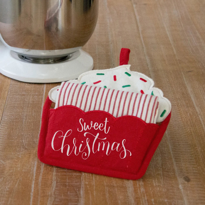 Pot Holder and Tea Towel - Sweet Christmas