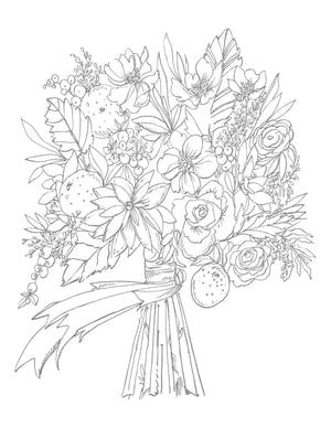 Painterly Kristy's Fall Cutting Garden: A Watercoloring Book