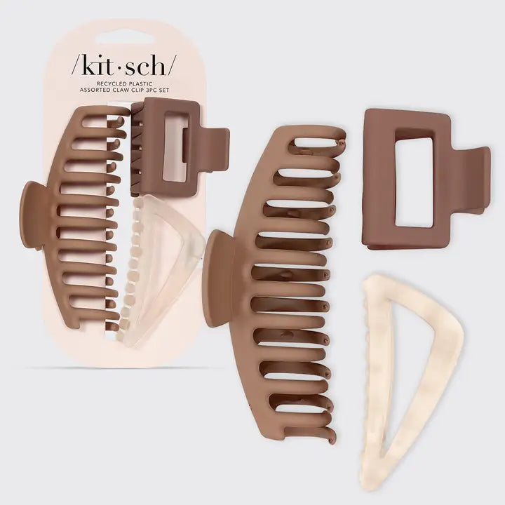 3 piece Oversized Assorted Claw Clip