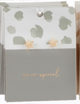 Stud Earrings on Card