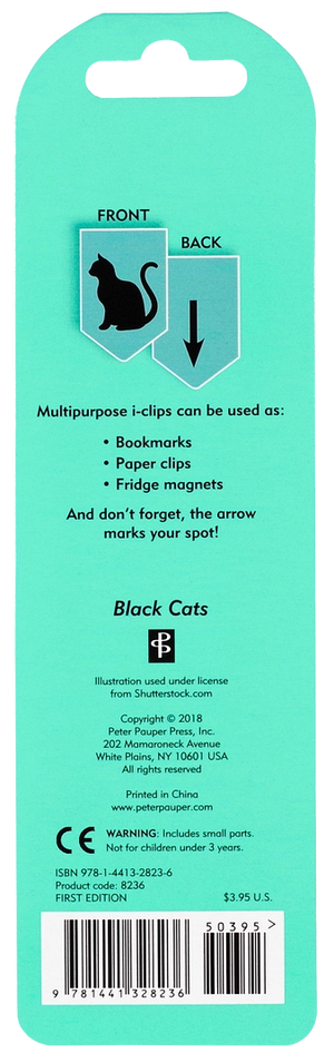 Black Cat Magnetic Page Marker