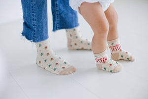 Cookie Baker & Tester Christmas Parent & Baby Sock Set