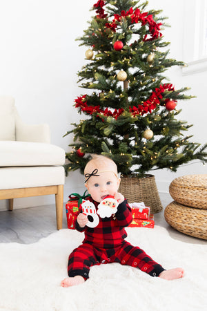 Silicone Christmas Teether, Holiday Snowman, BPA Free