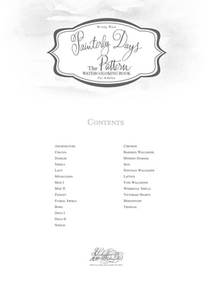 Painterly Days: The Pattern Watercoloring Book for Adults