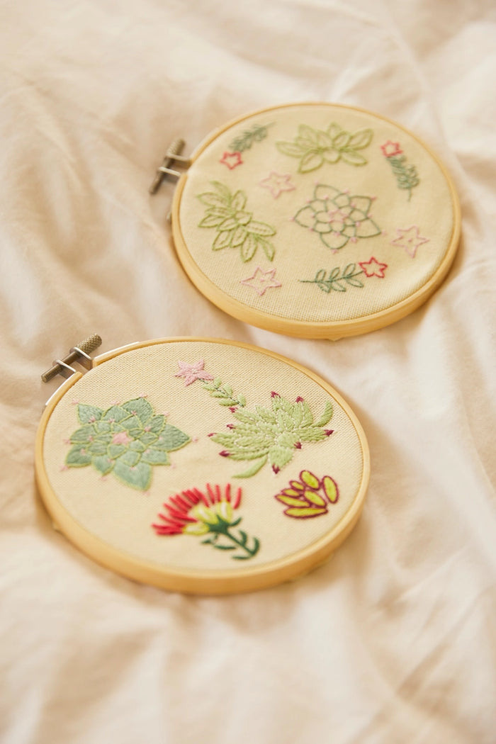 DMC Serene Succulents Embroidery Kit