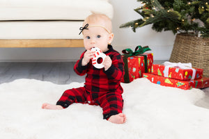 Silicone Christmas Teether, Holiday Snowman, BPA Free