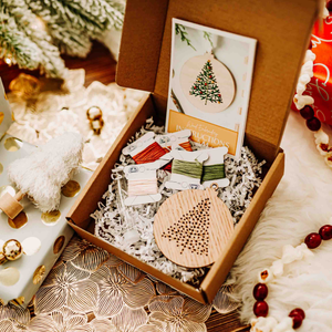 Christmas Tree Ornament Embroidery DIY Kit