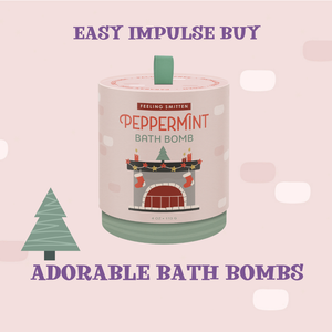 Gift-Ready Peppermint Bath Bomb - Great gift for all ages