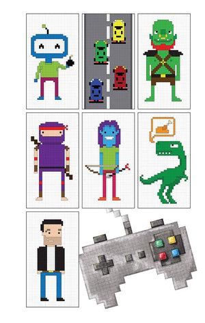 Pixel Gamer Coloring Book