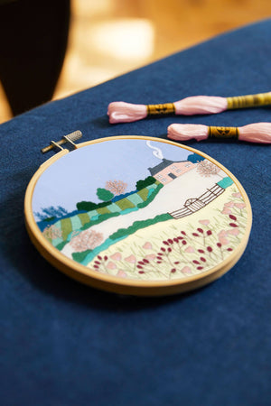 DMC Designer Embroidery Kit - Spring Landscape