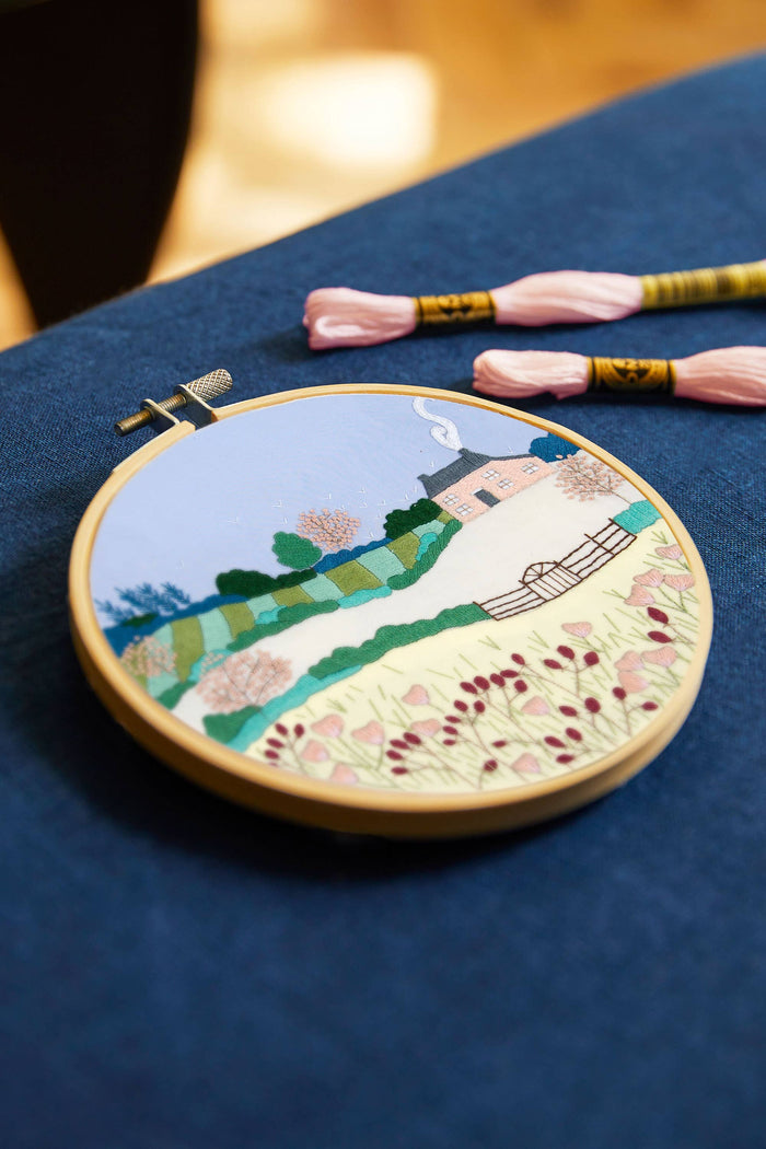 DMC Designer Embroidery Kit - Spring Landscape