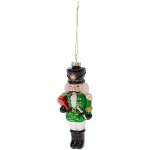 Glass Nutcracker Ornament