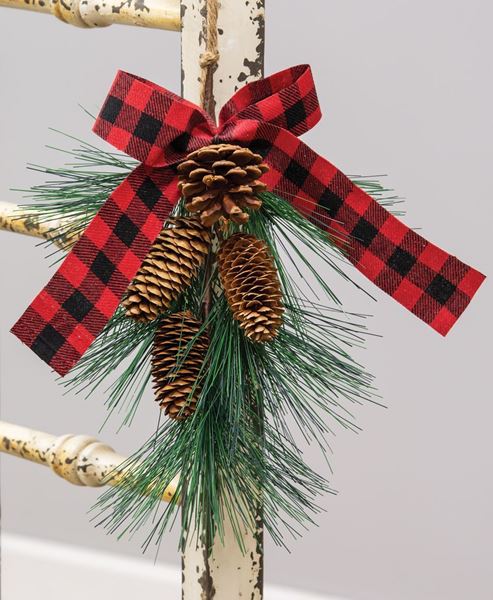 Hanging Pine Spray with Bow
