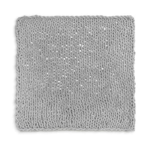 Chunky Knit Blanket Grey