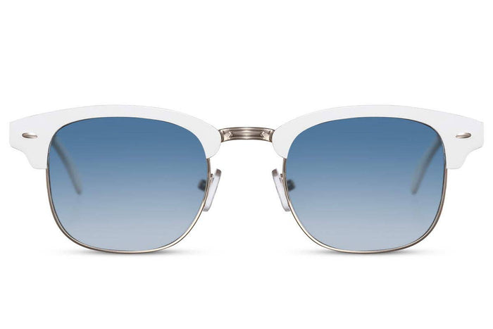 White Silver Frame Sunglasses