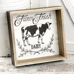 Farm Fresh Dairy Box Sign
