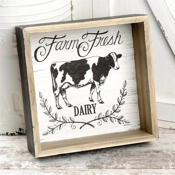 Farm Fresh Dairy Box Sign