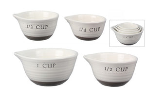 Ceramic Measuring Cups 2 Tone