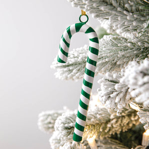 Green Candy Cane Ornament