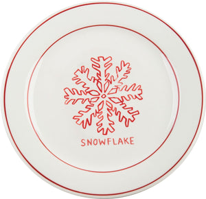 Molly Hatch Dessert Plate Snowflake