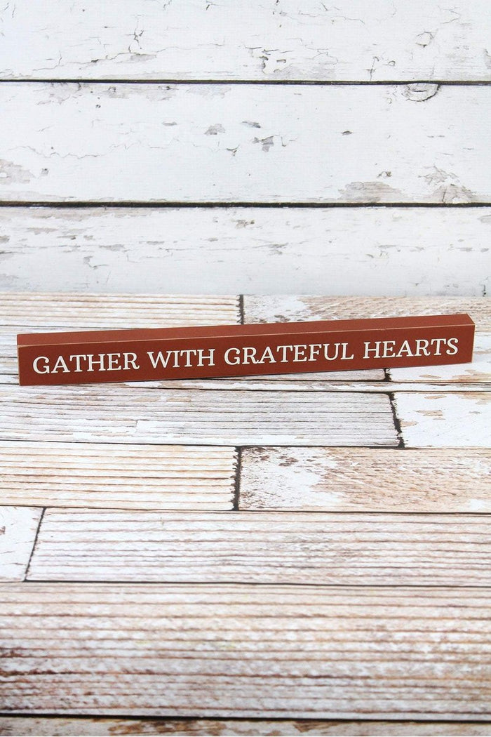 Gather with Grateful Hearts Sign