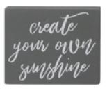 Create Your Own Sunshine Wood Block Sign