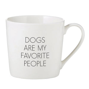 Dogs Are My Favorite People Cafe Mug