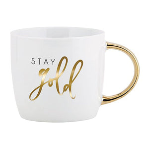 Stay Gold - Gold Handle Mug