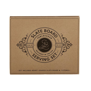 Slate Board Serving Set Cardboard Book Set