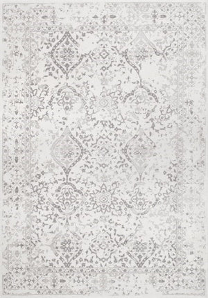 Ivory Floral Ornament Rug 4x6