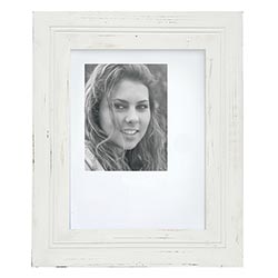 Oversize White Photo Frame with Mat
