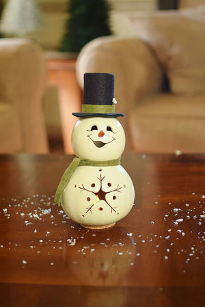 Snowman Miniature - Meadowbrook Gourds