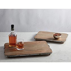 Large Rectangle Wooden Tray