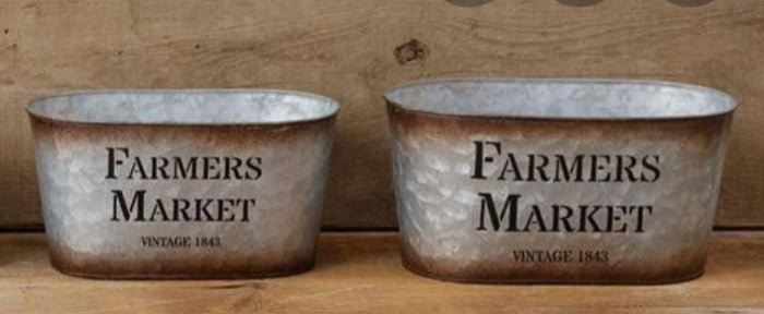 Farmers Market Oval Container - Large