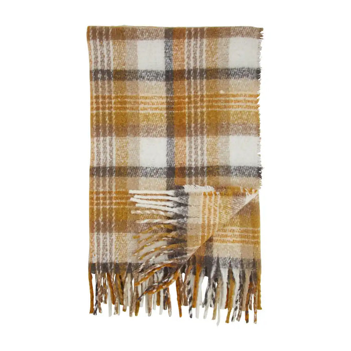 Plaid Mustard Blanket