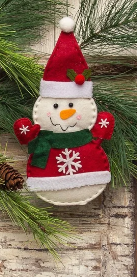 Felt Snowman Ornament
