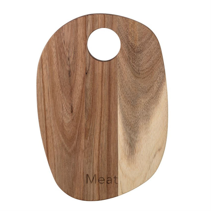 Acacia Wood Tray/Cutting Board, "Meat"